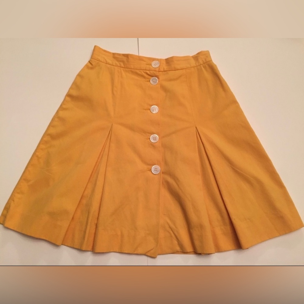 ChristianDior yellow A line skirt